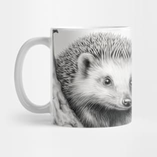 Hedgehog Animal Discovery Wild Nature Ink Sketch Style Mug